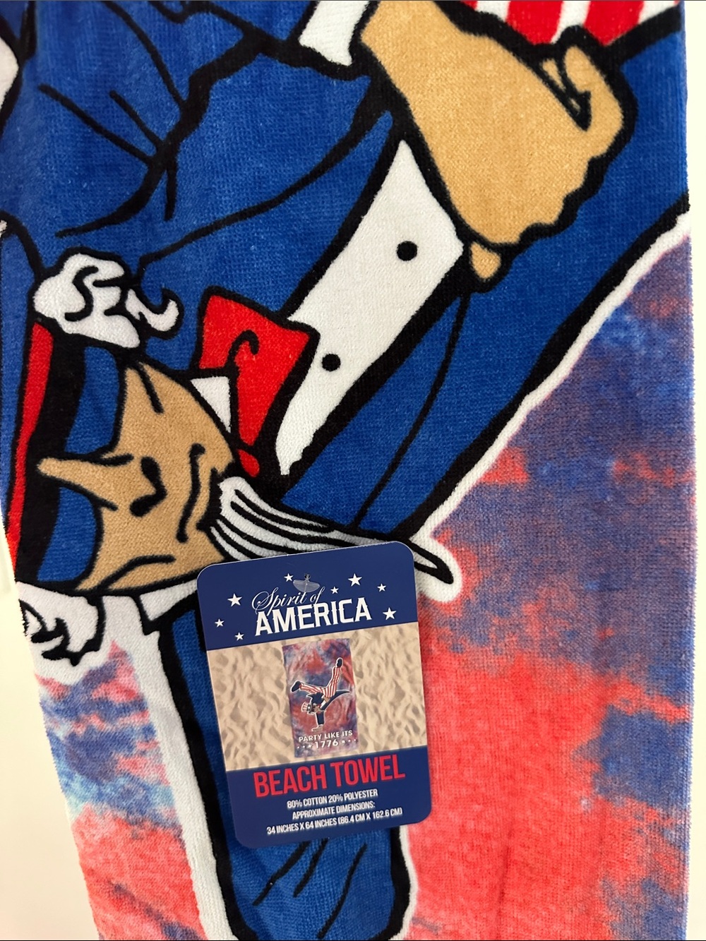 Spirit of America Blue & Red Beach Towel